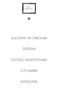Mobilā versija of Anna Heinrihsone homepage