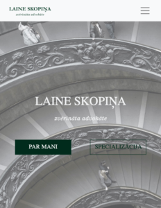 Laina Skopina homepage mobile screenshot